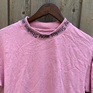 2018 Acne Studios Big Logo Spell Out Mockneck Navid T Shirt Medium